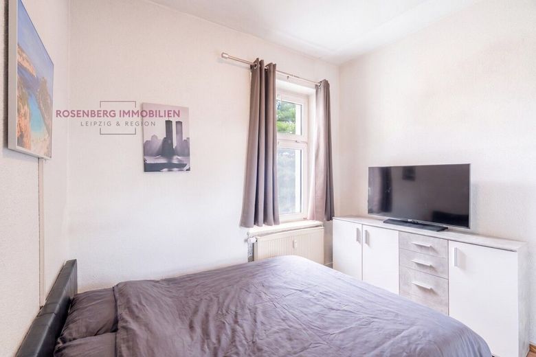 Vermietete 2-Zimmer-Wohnung mit Balkon - 
solide Kapitalanlage in Leipzig-Engelsdorf – Immobilie in Leipzig_Engelsdorf_zu verkaufen_2-Raum_Schlafzimmer