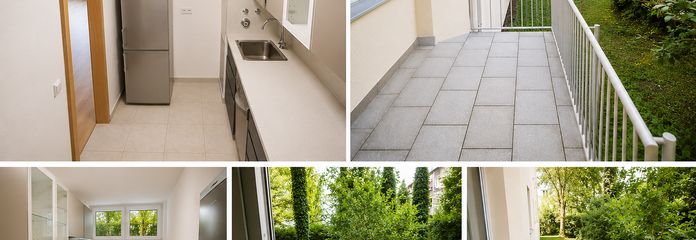 Modernisierte Gartenwohnung mit neuer Einbauküche, Terrasse und ruhiger Grünlage - Isarnähe!