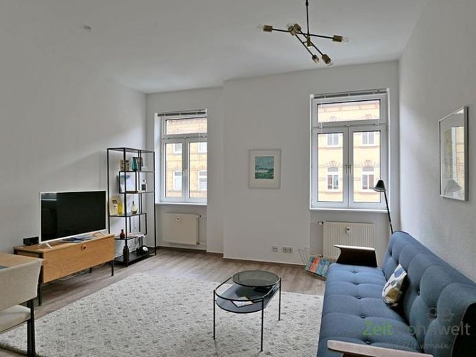 (EF0887_M) Erfurt: Johannesvorstadt, zentrumsnahe, neu möblierte Wohnung im coolen Retro-Style der 70er Jahre – Foto 1