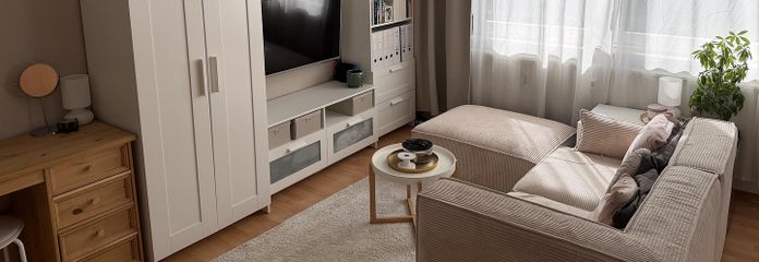 ÜNİVERSİTE - FH - SANA Kliniği Yakınında Güneşli 1 Odalı Daire – Wohnzimmer