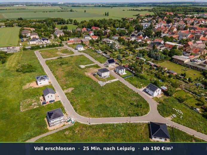 Bauträgerfrei bauen bei Leipzig – erschlossene Baugrundstücke in Lützen ab 190 €/m² – Foto 1