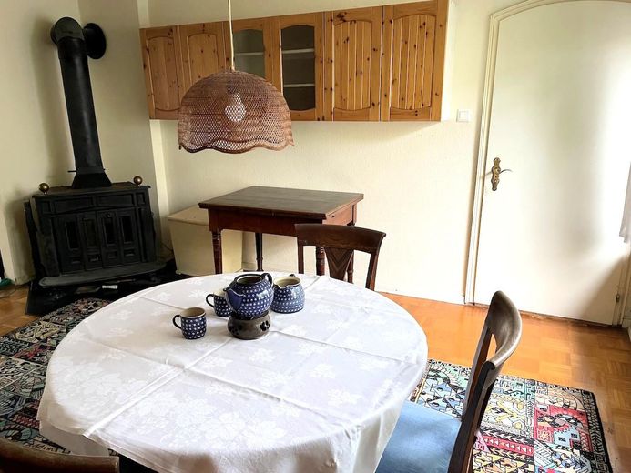 Eßzimmer mit Kamin