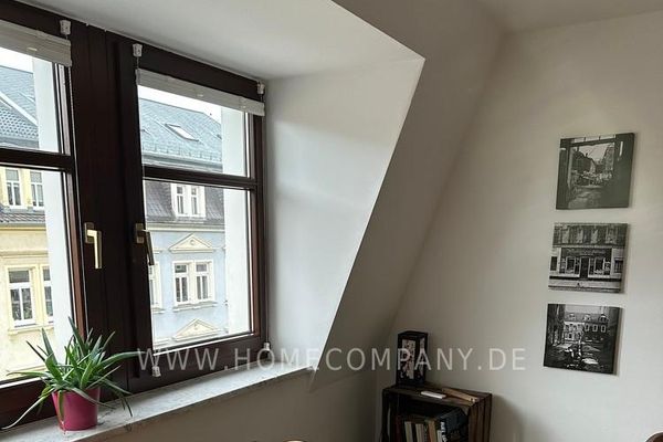 26187 HomeCompany Dresden सुसज्जित/फर्निश्ड 2-कमरे का मेज़ोनेट अपार्टमेंट, Dresden-Neustadt में, अधिकतम 3 व्यक्ति