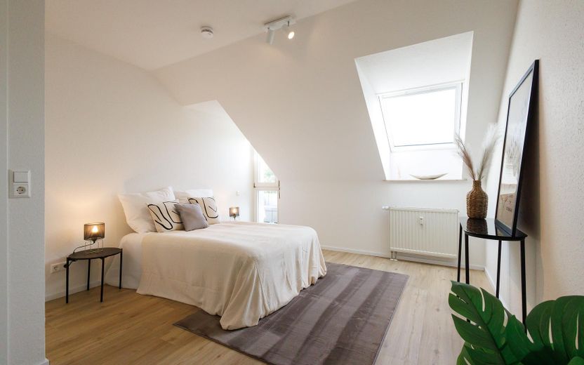 Bezugsfertige 2-Zimmerwohnung inkl. Tiefgaragen Stellplatz – Schlafzimmer