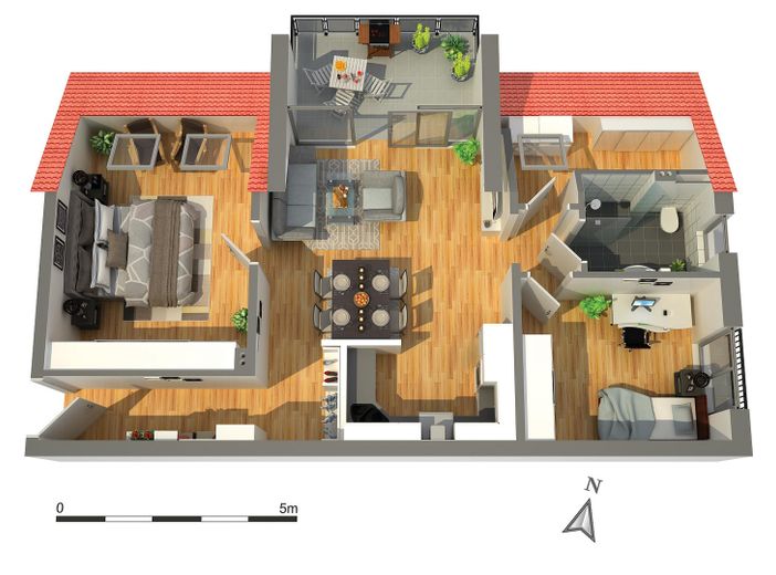 Zuhause heute- Moderner und energieeffizienter Neubau (KfW40) 3-Zimmer-Wohnung – फोटो 7