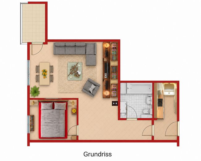 Apartamento de 2 habitaciones en Waldenau-Pinneberg – Grundriss