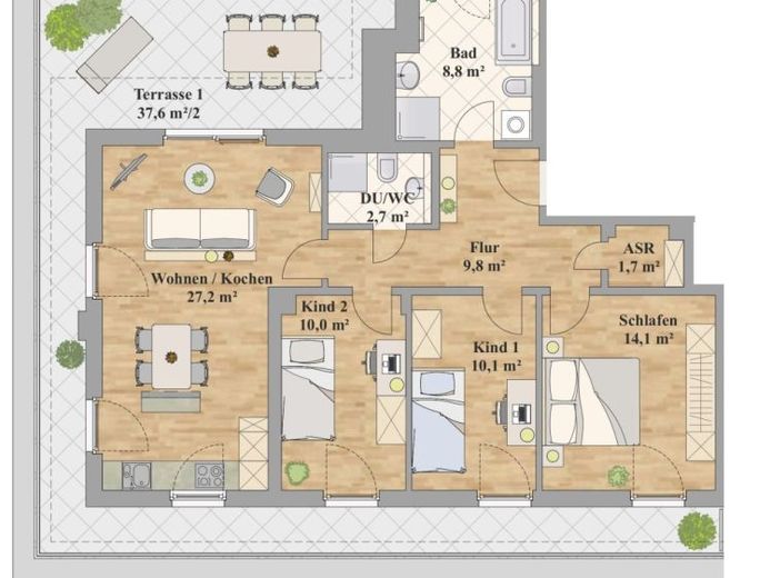 Exklusiver Familientraum! Umlaufende Dachterrasse! Tageslichtbad! – Foto 1