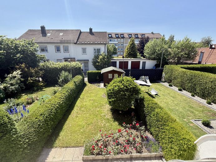 Gartenblick vom Balkon