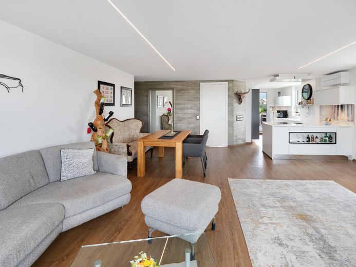 Höchste Penthouse-Etage in Achern Exklusives Wohnen mit spektakulärem Panoramablick – Wohnzimmer