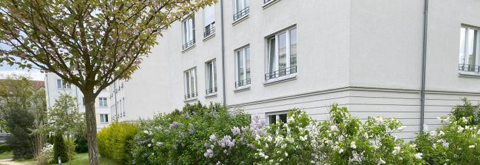 Квартира в Berlin-Zehlendorf 120qm, безбарьерная – Blick auf den Garten