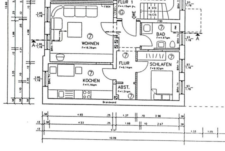 Grundriss WE 7