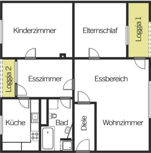 4- Zimmer Wohnung im D-Programm mit 2 Balkonen und Einzelgarage – Foto 8