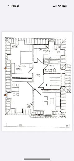 Bad Nauheim : appartement de 3 pièces dans une villa Art nouveau au calme – Grundriss