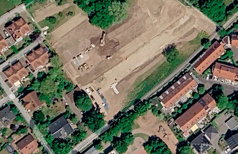 Modernes KfW-40-QNG-Massivhaus mit Garten – Top-Lage in Saulheim, PV & Wärmepumpe inklusive – Lageplan Grundstück