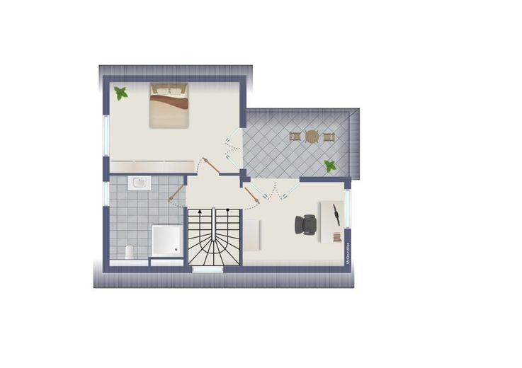 Grundstück mit Baugenehmigung für ein modernes Einfamilienhaus mit viel Wohnkomfort in Gevelsberg – Beispiel DG