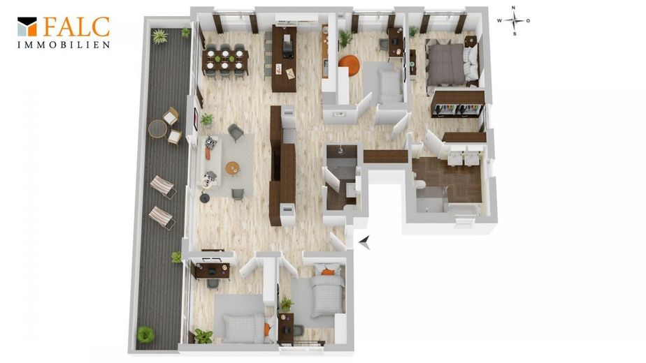 Penthouse Wohnung mit wunderschönem Blick über Albstadt – Grundriss