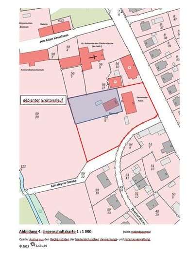Ehemaliges Pfarrhaus in Oldenstadt zu verkaufen – Liegenschaftskarte