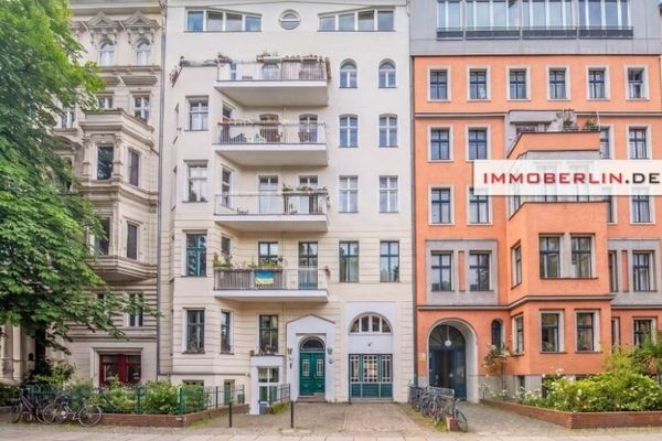 IMMOBERLIN.DE - Charmant in Ruhelage! Feine Altbauwohnung beim Gleisdreieck Park