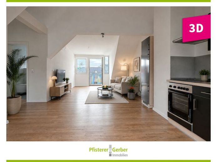 Quiet living near the center – renovated top-floor apartment with parking space – Photo 1