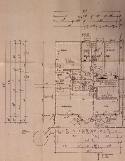 Grundriss Souterrainwohnung