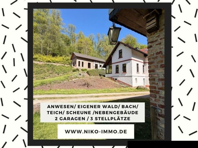 Traumhaus, Nebengebäude, eigener Wald, Teich, Bach, Garage uvm. – Foto 1
