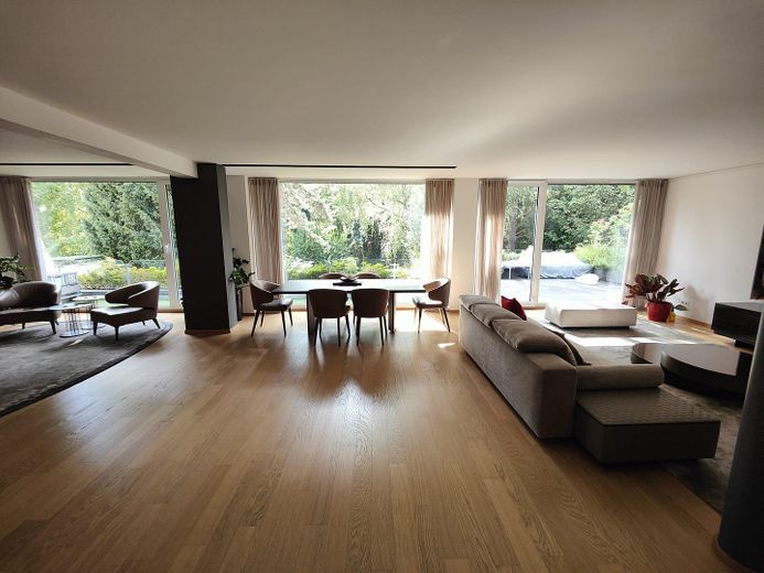 Designer Maisonette-Wohnung nähe Zoopark mit Blick ins Grüne, Fussbodenheizung, Kamin, Terrasse – WZ 
