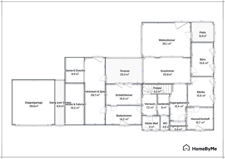 Rezerve edildi: Sakin konumda, mevcut seçkin villası bulunan güneşli premium mülk – Grundriss EG