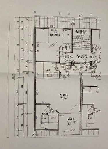 Ruhig gelegene 2,5-Zimmer-Wohnung nahe Uniklinikum (UKW) – Grundriss