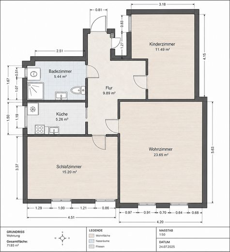 Helle 3-Zimmer-Wohnung mit Keller in Niemegk zu vermieten – फोटो 7