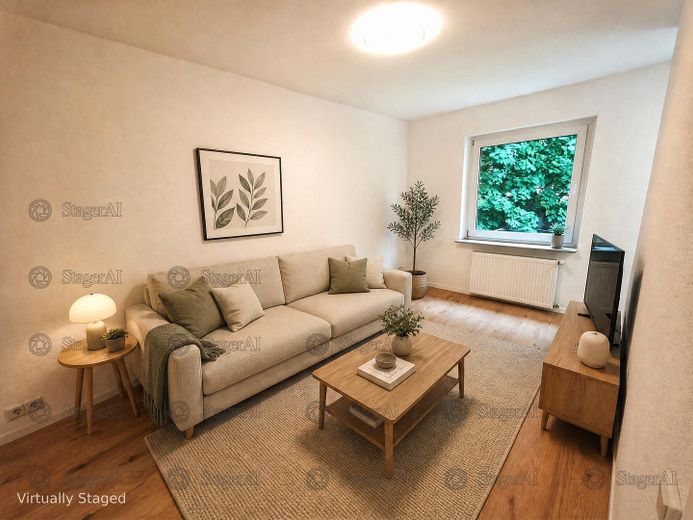 Vacant 2-room apartment | freshly renovated | raised ground floor | garden view | no commission – Foto 4