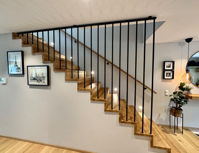 Designer-Treppe mit Echtholz
