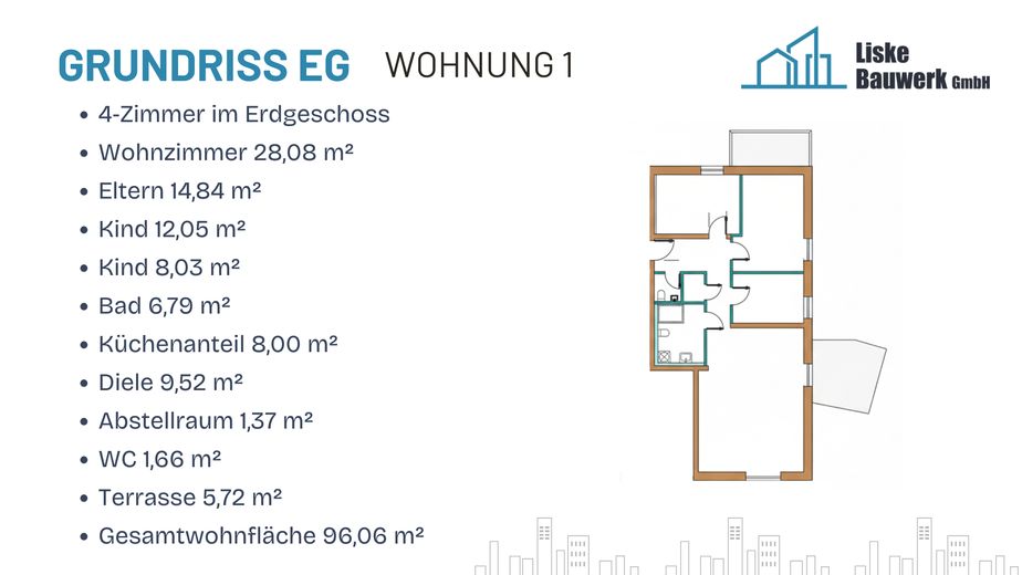 Nachhaltige 4-Zimmer Neubauwohnung in Baden-Baden - Sandweier – Foto 6