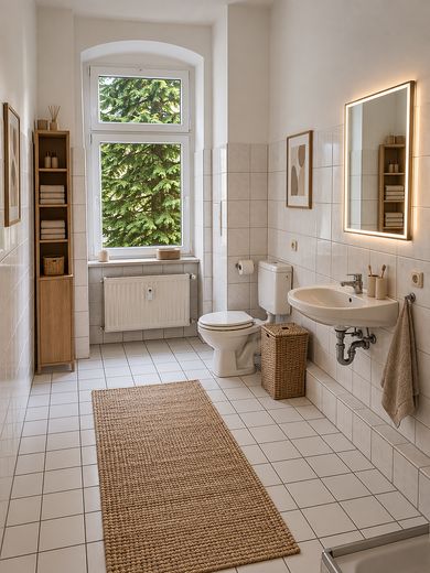 Appartement 2 pièces fraîchement rénové à louer – Badezimmer