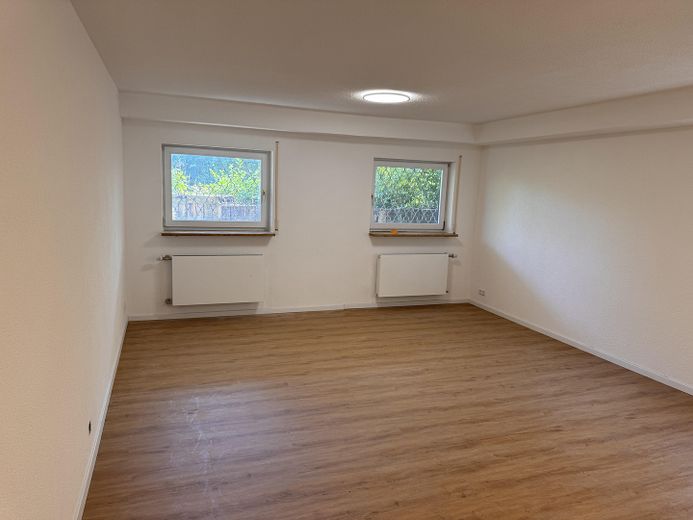 First occupancy after renovation: garden-level apartment with terrace and sauna – Wohnzimmer