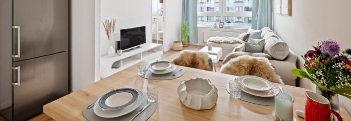 Blick in das Wohn/ Esszimmer 