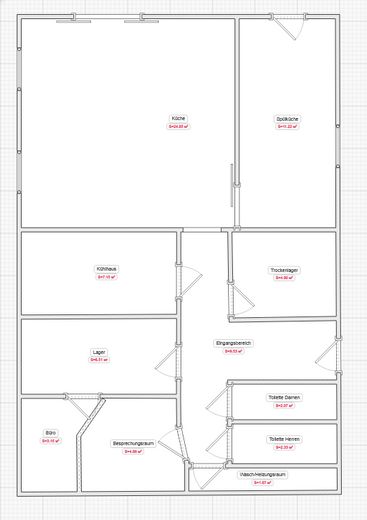 Ladenskizze nicht maßstabsgetr