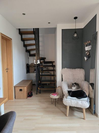 Treppe zum oberen Stockwerk