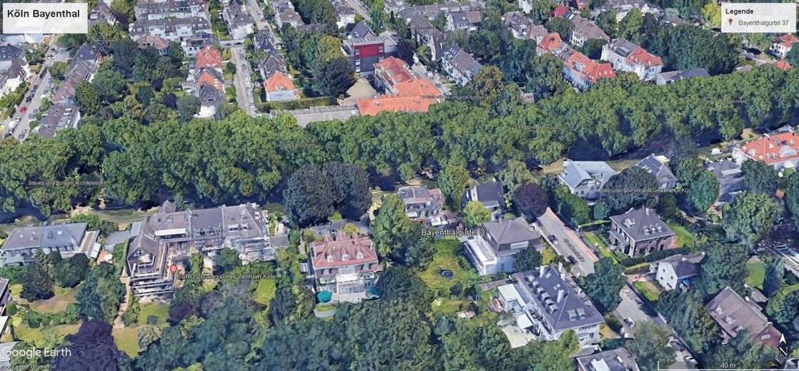 ein Domizil im Kölner Süden - anspruchsvolle Denkmal-Immobilie – Luftbild