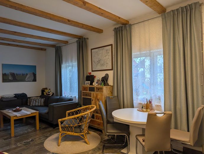 Möbliertes Haus fußläufig zum Tierpark – Wohnzimmer