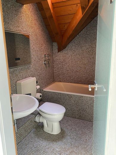 Bad mit WC und Badewanne