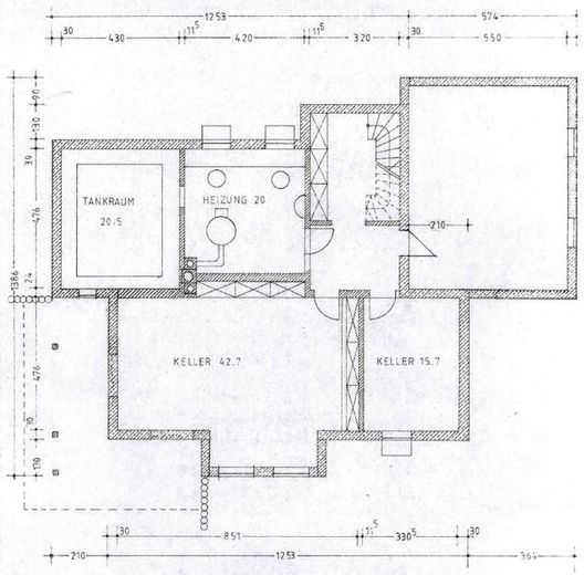 Grundriss Keller