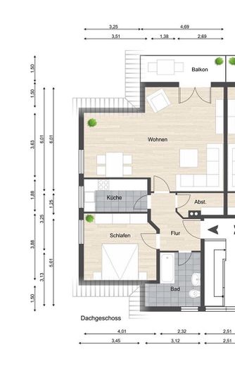 Appartement de 3 pièces dans un cadre idyllique avec jardin et 2 places de stationnement – Photo 10