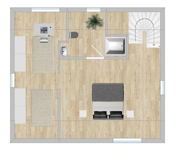 Grundriss DG Gestaltungsidee