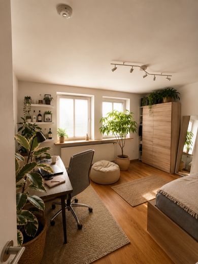 5 Zimmer Endetagenwohnung 105m² München-Laim, 32m² Nfl mit Tageslicht, Provisionsfrei Direktverkauf – 1. Schlafzimmer
