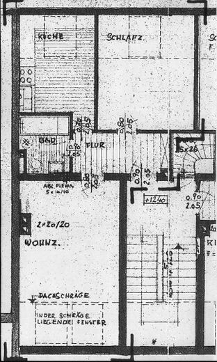 2-Zimmer-Dachgeschosswohnung mit Garten im Gallusviertel – Grundriss der Wohnung