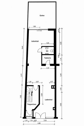 Hochwertig sanierte Gewerbefläche in Rheindahlen – ideal für Büro, Praxis, Kosmetik + 20 m² Terrasse – Grundriss