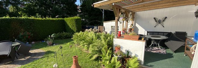 Gartenansicht 2 mit Freisitz