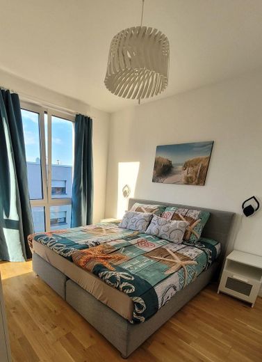Dwa 3-pokojowe mieszkania, centralnie, nowoczesny nowy budynek, Elbe, pieszo Buckau – WG6 Schlafzimmer