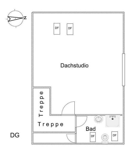 Casa bifamiliare a Emmering nell’area metropolitana di Monaco di Baviera – Dachgeschoss