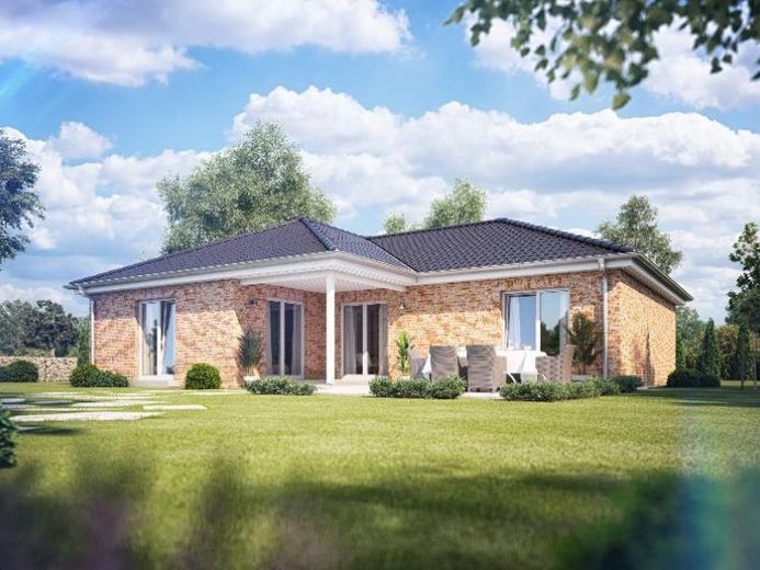 Winkelbungalow CU670 massiv und schlüsselfertig Festpreisgarantie PV – Foto 1